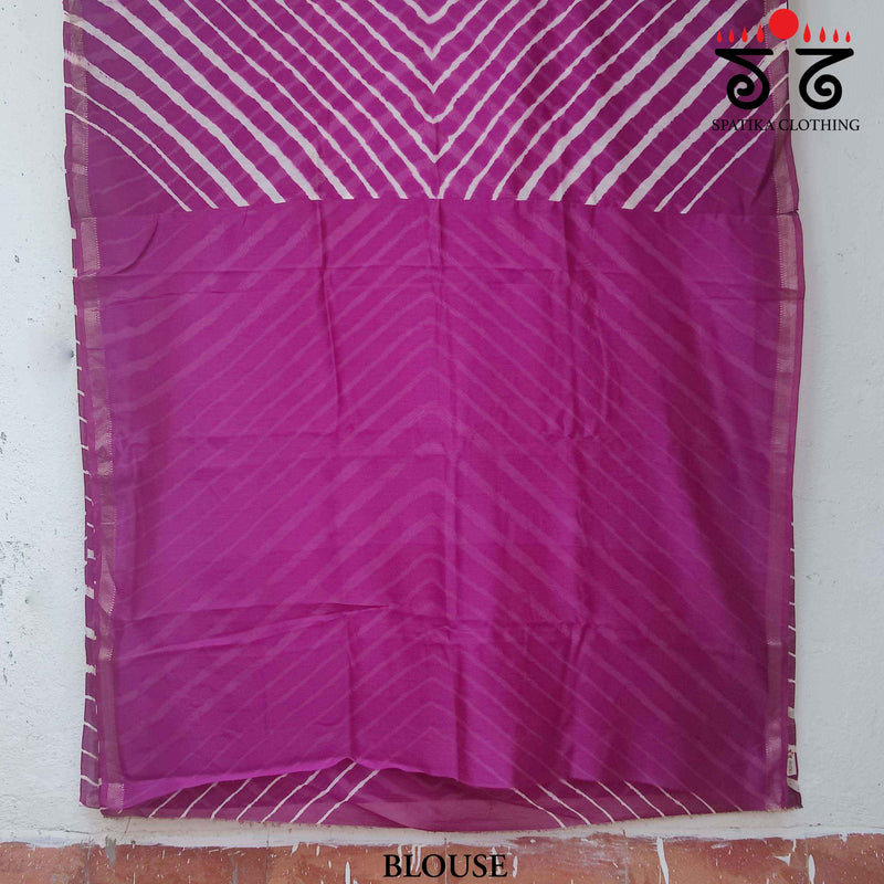 Leheriya on Maheshwari Silk Cotton Saree