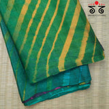 Leheriya on Tussar Silk Saree