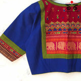 The Mangalagiri Cotton - Hand Embroidered Patchwork Blouse