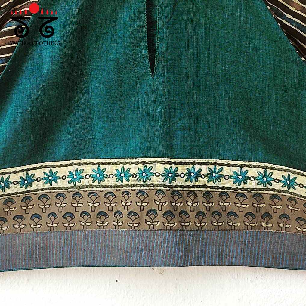 The Ajrakh-Raglan Sleeve Blouse
