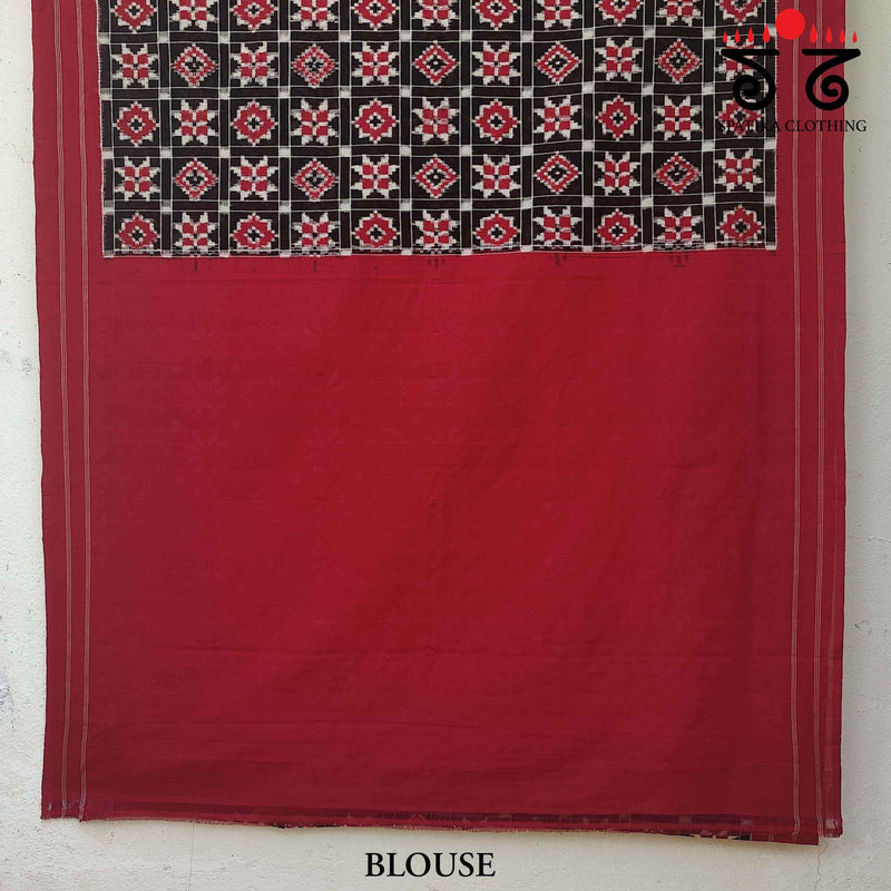 Telia Rumal Ikat - Handwoven Cotton Saree