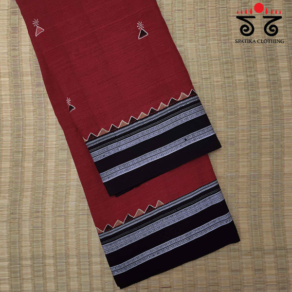 Banjara Handembroidery on Ilkal cotton Saree