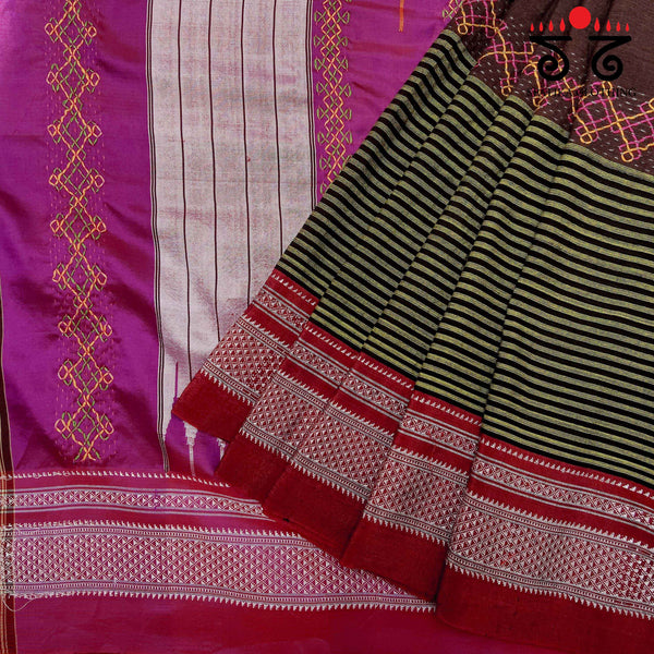 Banjara Handembroidery on Ilkal cotton Saree