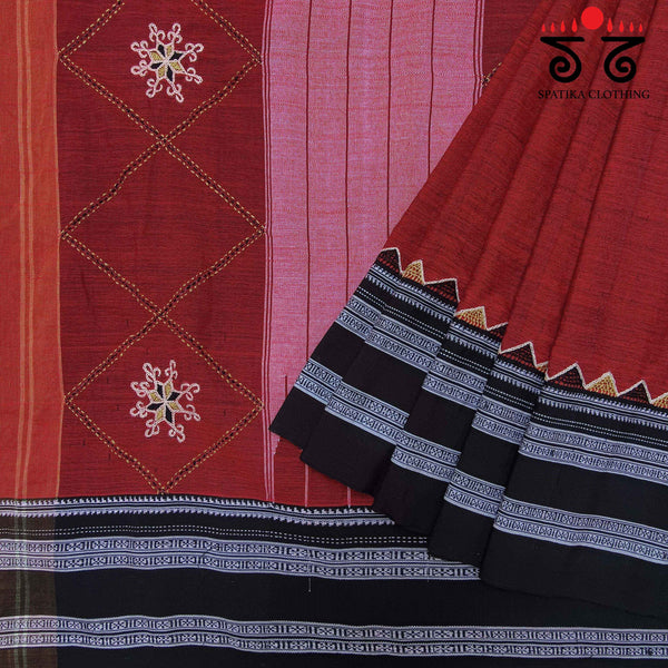 Banjara Handembroidery on Ilkal cotton Saree