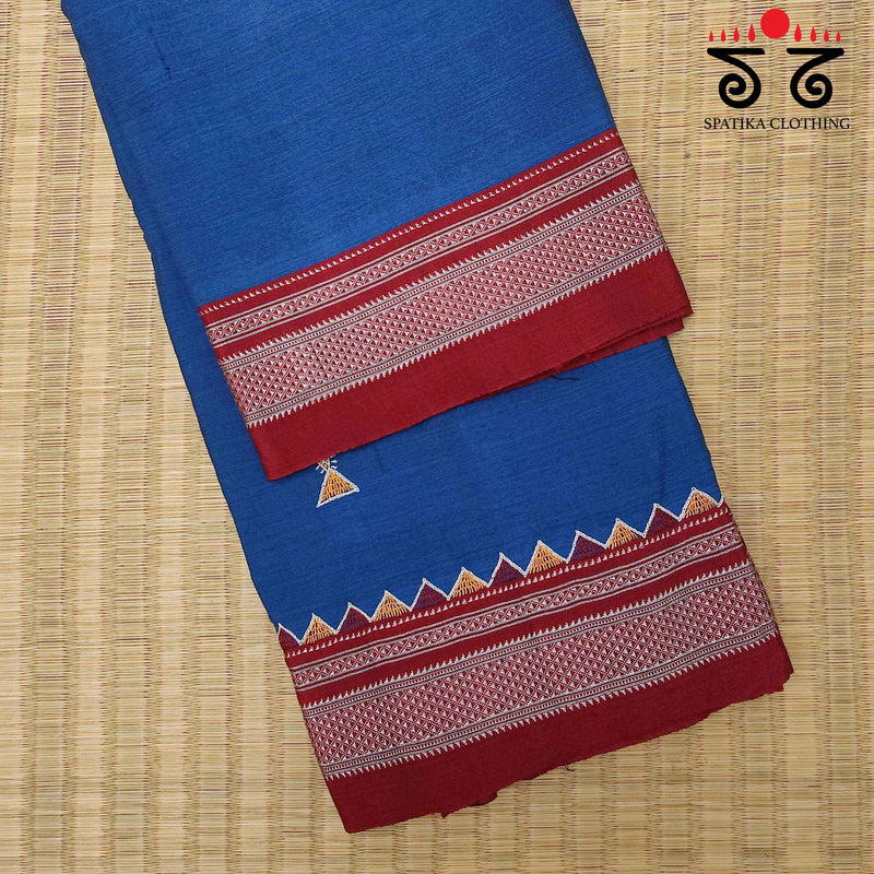 Banjara Handembroidery on Ilkal cotton Saree