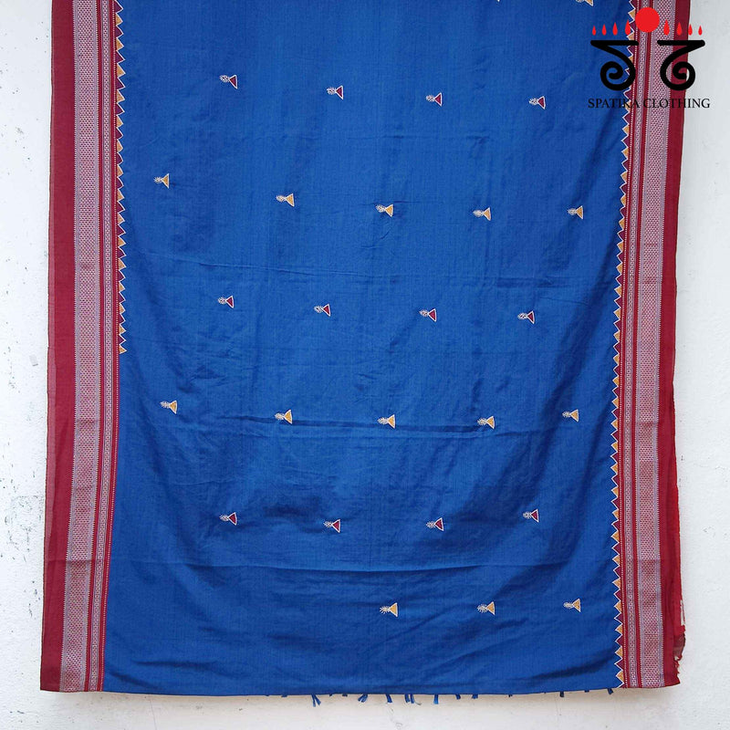 Banjara Handembroidery on Ilkal cotton Saree