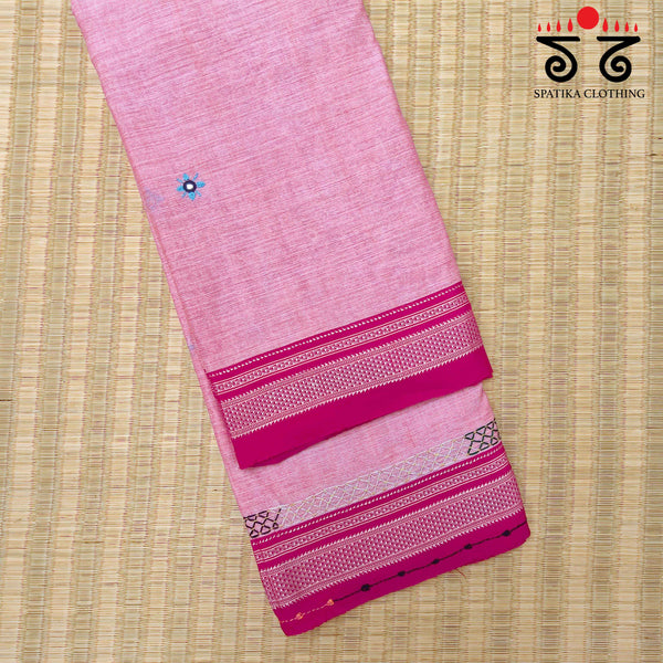 Lambani Handembroidery on Ilkal cotton Saree