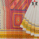 Lambani Handembroidery on Aane Hejje - Revival Saree