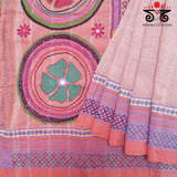 Lambani Handembroidery on Aane Hejje - Revival Saree