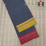 Lambani Handembroidery on Patteda Anchu Saree