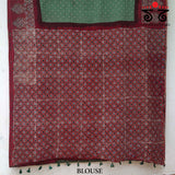 Ajrak - Bandhani on Mulmul Cotton Saree