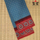 Ajrak - Bandhani on Mulmul Cotton Saree