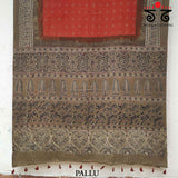 Ajrak - Bandhani on Mulmul Cotton Saree