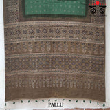 Ajrak - Bandhani on Mulmul Cotton Saree