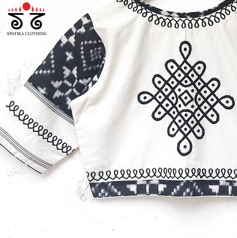 The Telia Rumal - Kolam Blouse