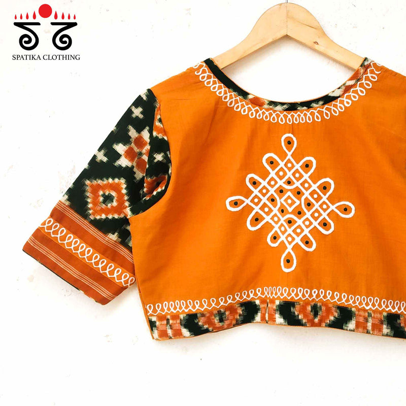 The Telia Rumal - Kolam Blouse