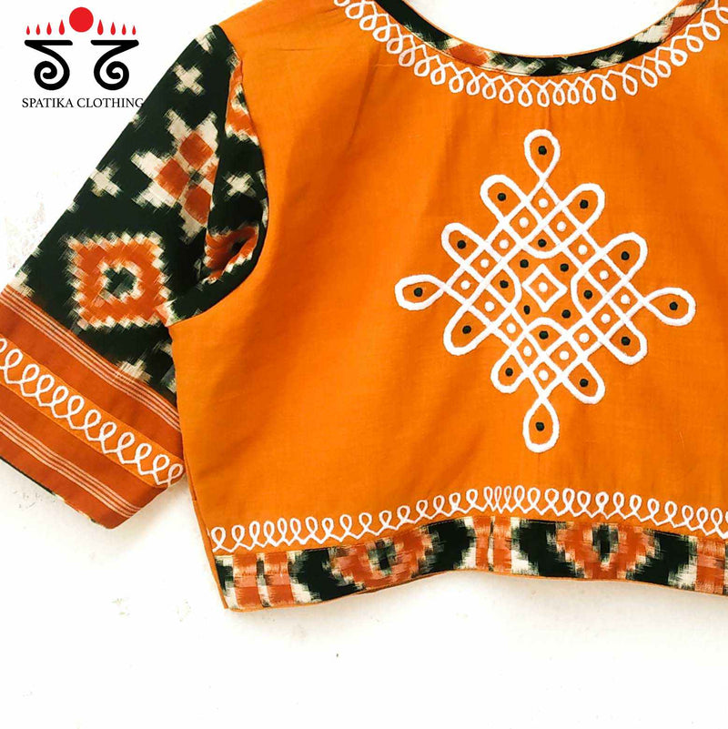 The Telia Rumal - Kolam Blouse