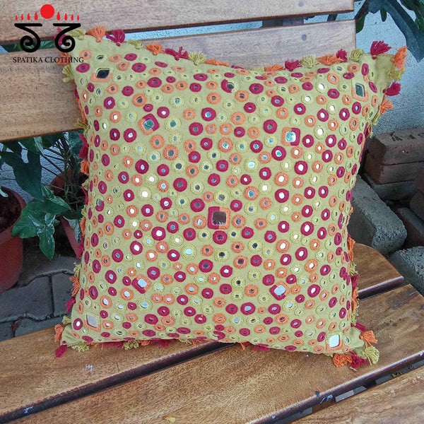 The Lambani Handembroidered Cushion Cover