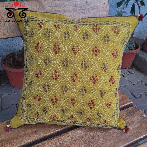 The Lambani Handembroidered Cushion Cover