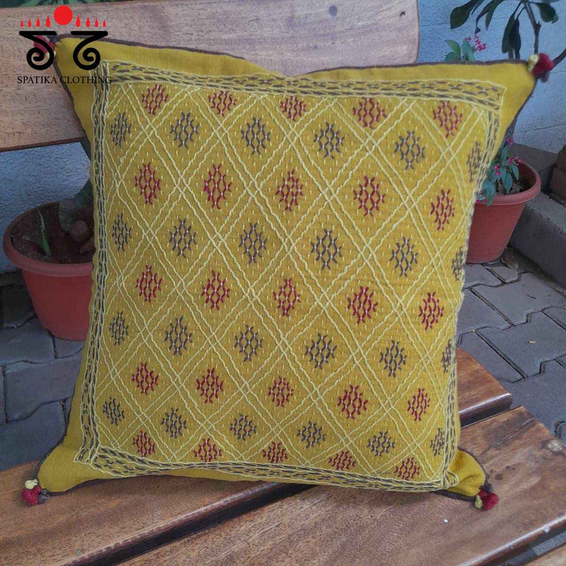 The Lambani Handembroidered Cushion Cover