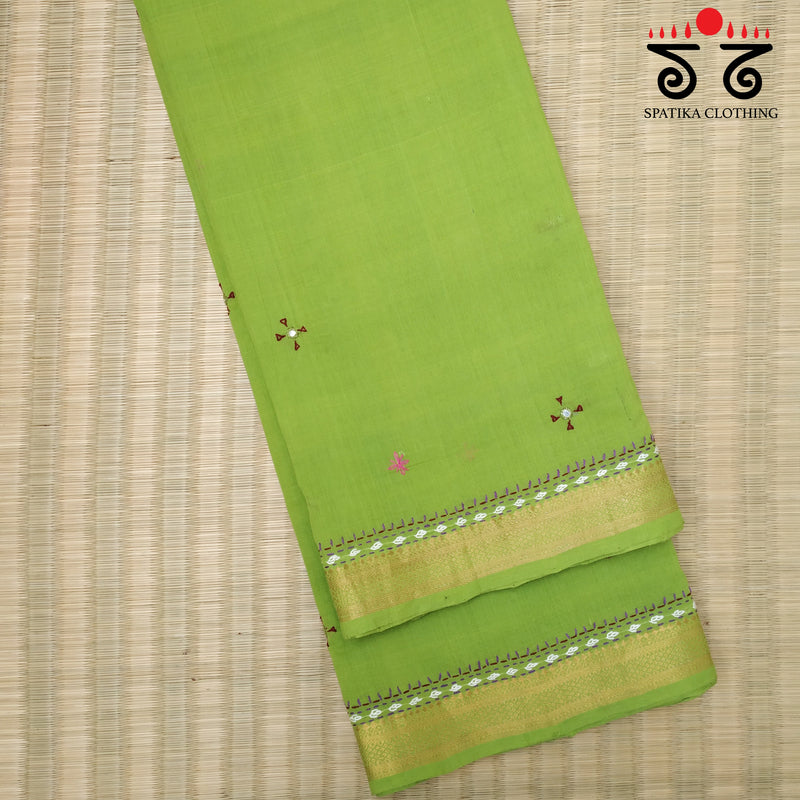 Banjara Handembroidery on Mangalagiri Cotton Saree