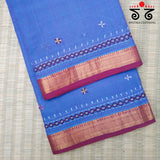 Banjara Handembroidery on Mangalagiri Cotton Saree