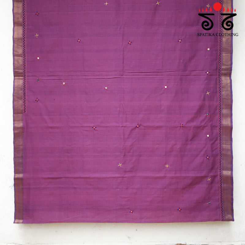 Banjara Handembroidery on Mangalagiri Cotton Saree