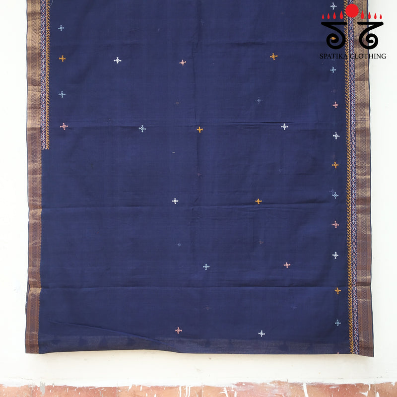 Banjara Handembroidery on Mangalagiri Cotton Saree