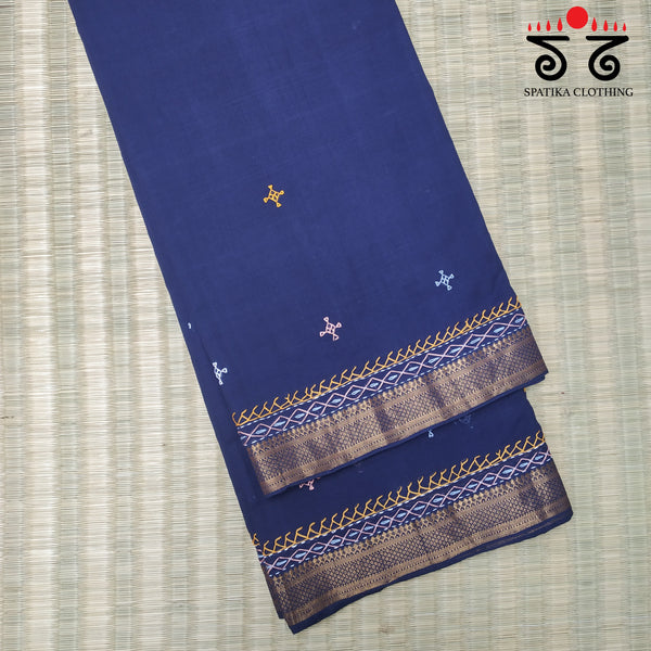 Banjara Handembroidery on Mangalagiri Cotton Saree