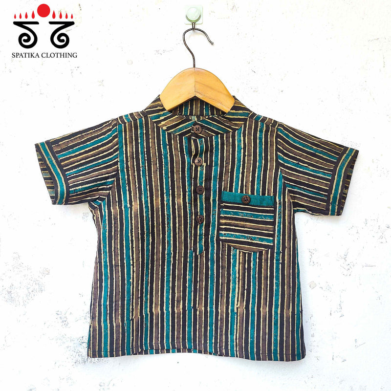 Kids - Ajrak Shirt