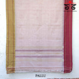 Ponduru Handspun Cotton Saree - Ganga Jamuna Border