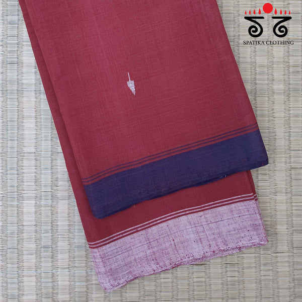 Ponduru Handspun Saree - Ganga Jamuna Border