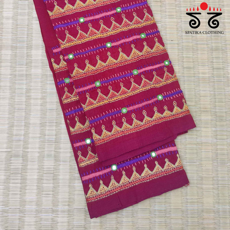 Banjara Handembroidered Blouse Fabric