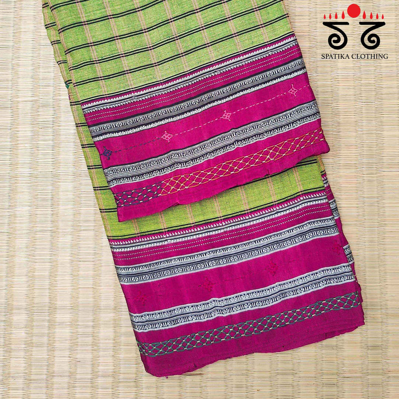 Lambani Handembroidery on Ilkal cotton Saree