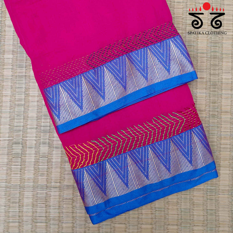 Lambani Handembroidery on South Cotton Saree