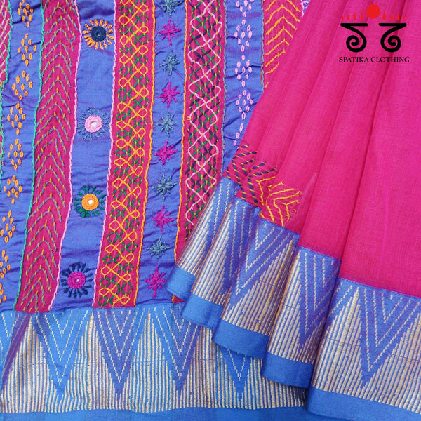 Hand-Embroidered saree