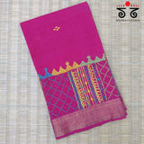 Lambani Handembroidery on Mangalagiri Cotton Blouse Fabric