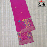 Lambani Handembroidery on Mangalagiri Cotton Blouse Fabric