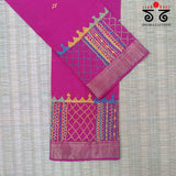 Lambani Handembroidery on Mangalagiri Cotton Blouse Fabric