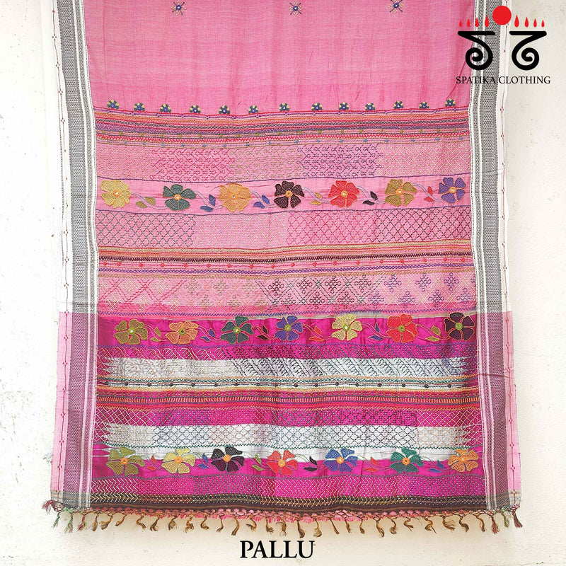 Lambani Handembroidery On ILkal Saree