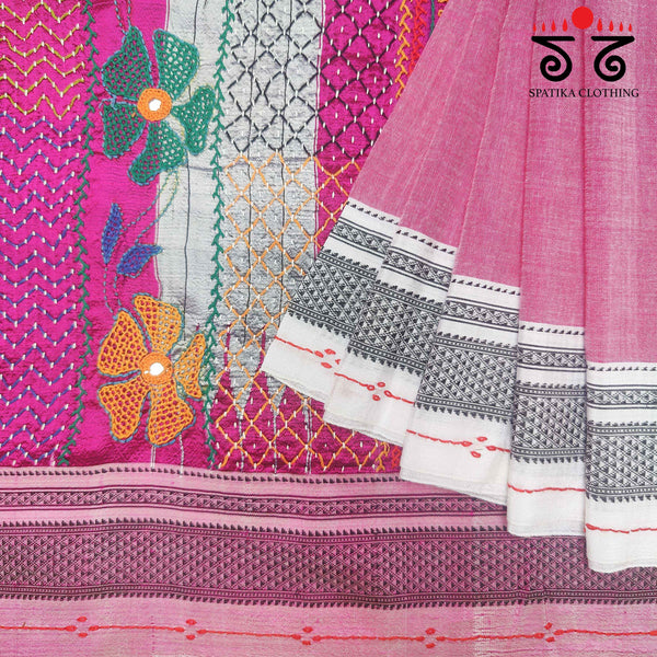 Lambani Handembroidery On ILkal Saree