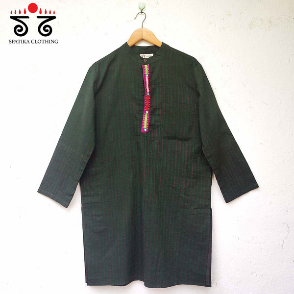 Men's Handwoven Cotton Kurta