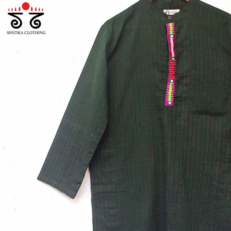 Men's Handwoven Cotton Kurta