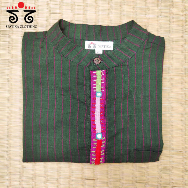 Men's Handwoven Cotton Kurta