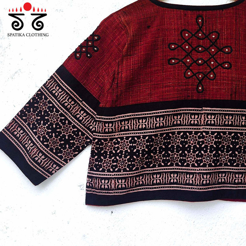 The Kolam Ajrak Blouse - New!