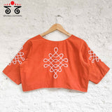 The Solid Kolam Blouse