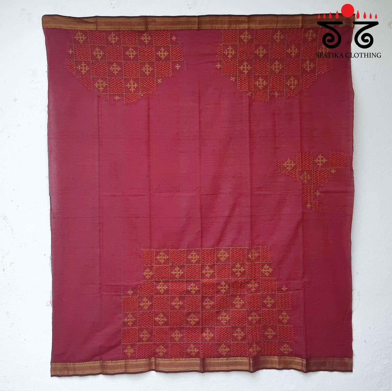 Banjara Hand - Embroidered Blouse Fabric