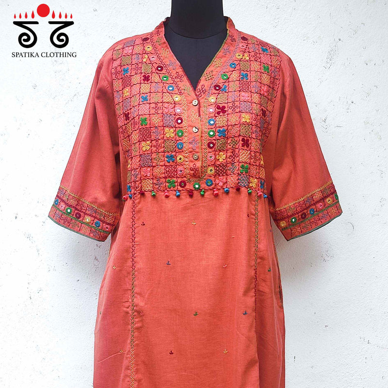 Lambani Hand Embroidered Kurta