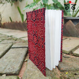 Hand Bound Ajrak Notebook-Large