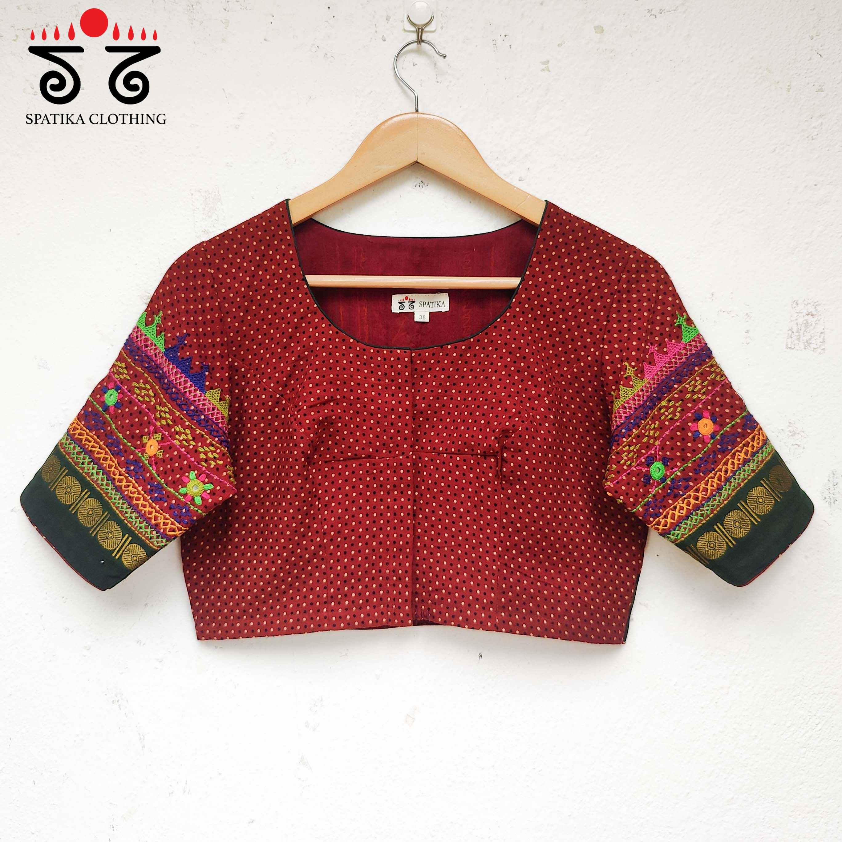 The Lambani Red Blouse - on Ajrak